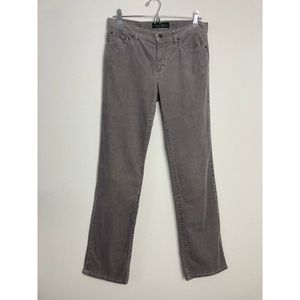 Ralph Lauren Jeans Womens 6 Gray Corduroy Classic Straight Mid Rise Stretchy